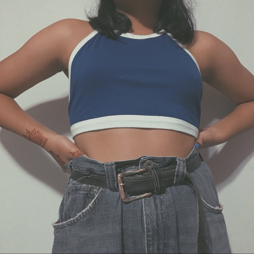 Backless tank top